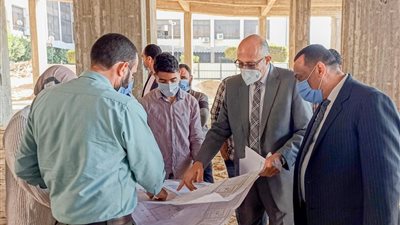 رئيس جامعة طنطا يتفقد المبانى الجديدة بالمدن الجامعية -صور