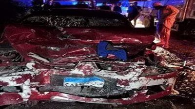 ضحاياه 13.. ننشر أول صورة لحادث تصادم سيارتين بقنا
