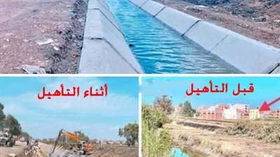 محافظ الغربية : تأهيل ٦٢ ترعة ضمن المشروع القومي لتأهيل وتبطين الترع