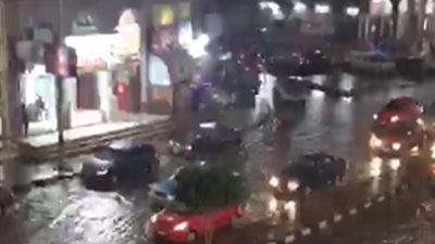 أمطار غزيرة على محافظة دمياط