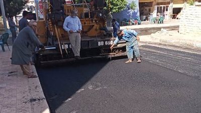 رصف شوارع عمارات الليدو والروضة والانتهاء من طبقة الاساس بالكيلو4 في مطروح.صور