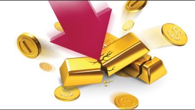 هبوط صادم فى أسعار الذهب