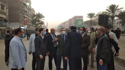تسرب غاز بسيط من موقع شركة مياه الشرب بكفرالشيخ والمحافظ ينتقل للمعاينة.صور