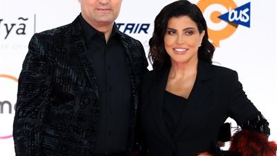 جومانا مراد لأول مرة بصحبة زوجها في القاهرة السينمائي.. صور