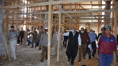 محافظ الوادى الجديد يدعم انشاءات مسجد ب25 ألف جنيه تقديرا للجهود الذاتية
