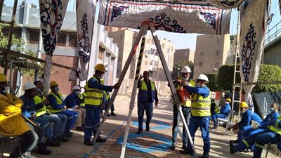 تدريب على السلامه المهنية بشركة مياه بنى سويف