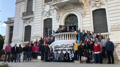 وفد البرنامج الرئاسي يتفقد كوم الشقافة ومتحف الإسكندرية