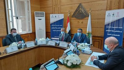 سعفان والنائب أبو العينين يشهدان توقيع عقد إنتاج وبث برنامج تليفزيوني 