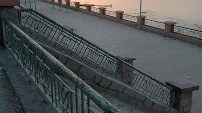 كورنيش النيل بدشنا أصبح مقلب قمامة