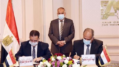 التراس يشهد توقيع بروتوكول تعاون بين العربية للتصنيع وجامعة الدلتا للعلوم والتكنولوجيا