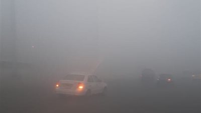 اغلاق طريق العلمين الصحراوى بسبب الشبورة الكثيفة