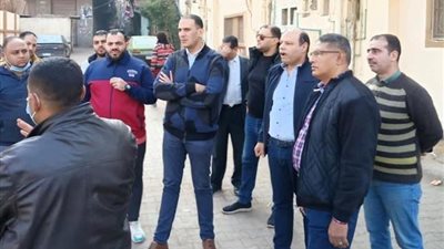 نواب دائرة المطرية يتفقدون منطقه الليمون والمطراوي لمتابعه مشروع الصرف الصحي