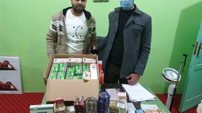 تشميع مركز علاج طبيعي خاص بدون ترخيص وضبط ٢٢٨٥ مخالفة دوائية بأولاد صقر