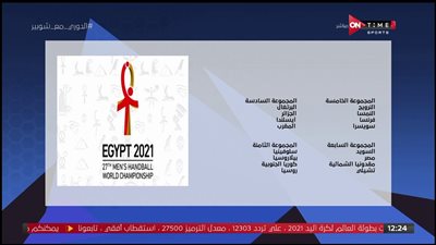 قائمة منتخب مصر المشاركة في مونديال اليد والمجموعات