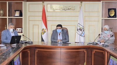 متابعة موقف البنية التحتية لمشروع التحول الرقمي ببنى سويف