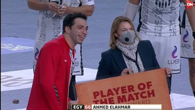 مونديال اليد.. أحمد الأحمر رجل مباراة مصر والاتحاد الروسى