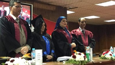 جامعة المنصورة تمنح الباحثة إلهام صلاح درجة الماجستير بتقدير ممتاز