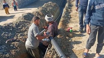 توصيل مياه الشرب للمناطق المحرومة في الإسماعيلية. .صور