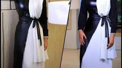 بفستان أبيض فى أسود.. إطلالة أنيقة للإعلامية رضوى الشربينى ..صور