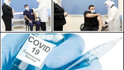 بعد تلقيهم لقاح كورونا.. الاطقم الطبية 