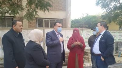 مدير تعليم المنوفية يتفقد مشروع توسعة مدرسة الفتوح الابتدائية بالبتانون