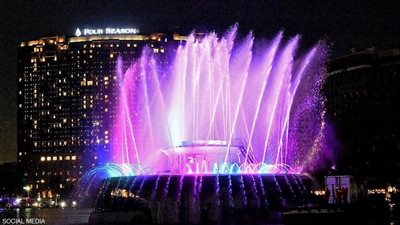 بعد توقف 41 عاما.. نافورة نهر النيل تعود من جديد.. فيديو