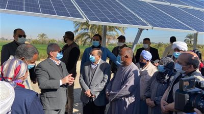 وزير التنمية المحلية ومحافظ الأقصر يزوران قرية البغدادي لتفقد مشروعات برنامج الاغذية العالمي لدعم صغار المزارعين