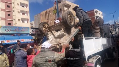حملات علي الباعة الجائلين بشوارع مرسي مطروح