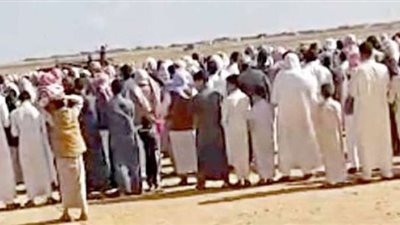 بدعوات نزول الغيث ..أهالي النجيلة أدوا صلاة الاستسقاء