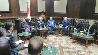 رئيس الطائفة الإنجيلية ووفد أمريكي رفيع في ضيافة المفتي