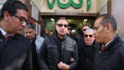 مجلس الأهلى ونجوم الرياضة يشيعون جنازة خالد توحيد
