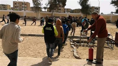 تعليم جنوب سيناء يتابع تنفيذ خطط الإخلاء بالمدارس لمواجهة الازمات والكوارث