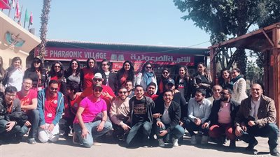 القرية الفرعونية تستضيف وفد شبابي من أبناء المصريين المقيمين بفرنسا