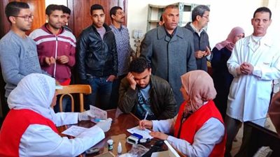 انطلاق حملة 100 مليون صحة بمستشفى الطلبة بكلية اصول الدين والدعوة بالزقازيق