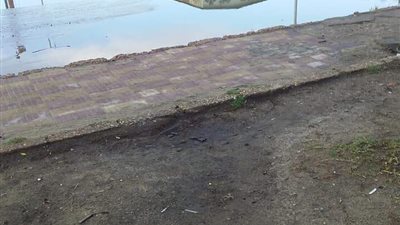 غرق شوارع حى المناخ ببورسعيد بسبب الأمطار