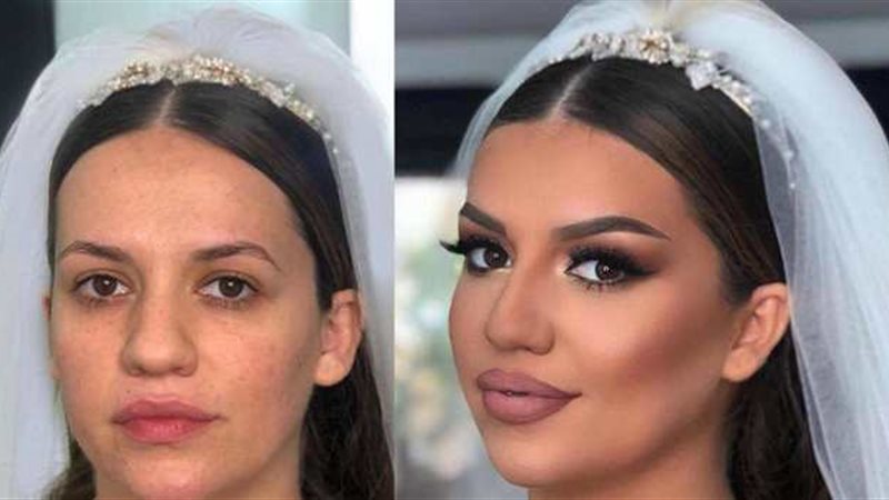 مكياج العروس قبل