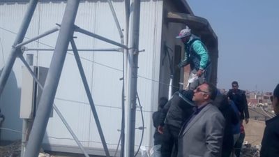 ازاله 4 شبكات محمول مخالفه بالعمرانيه