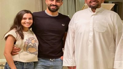 كارمن سليمان ومصطفى جاد فى منزل حسين الجسمى.. صور
