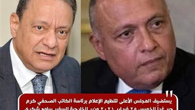 وزير الخارجية يبحث مع رئيس الأعلى للإعلام تطورات الأوضاع السياسية محلياً وإقليميا ودولياً