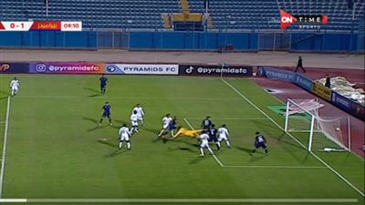 الشوط الأول.. بيراميدز يتقدم على الجونة بهدف جلال.. فيديو