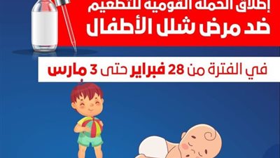 انطلاق الحملة القومية للتطعيم ضد شلل الأطفال بالأقصر..غداً