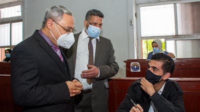 رئيس جامعة طنطا : انتظام سير الامتحانات دون شكاوى -صور