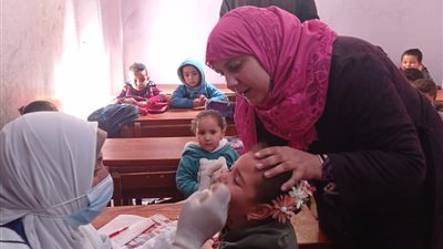 إنطلاق الحملة القومية للتطعيم ضد مرض شلل الأطفال بالبحيرة