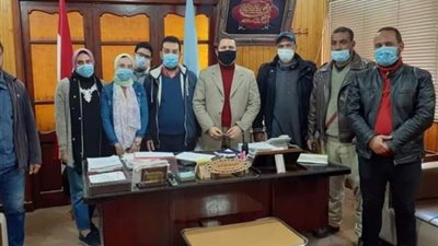 إسماعيل يستقبل صاحب تبرع بناء مدرسة تعليم اساسي بعزبة النحاس .