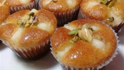 اكواب البسبوسه شكل جديد وطعم رائع بالفيديو