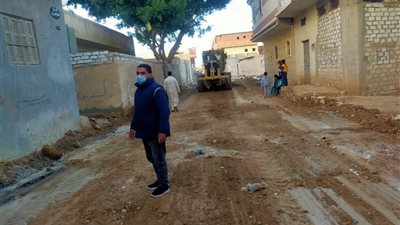تمهيد 45 كم طرق ترابية طولية وعرضية بمرسي مطروح