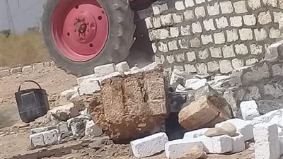ازالة حالة تعدى بالبناء بحاجر المساوية بإسنا جنوب الأقصر