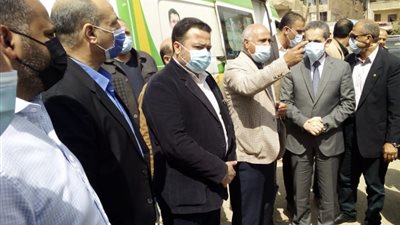محافظ الغربية يتفقد القافلة الطبية والكشف على ١٠٤٥بسنباط بزفتى-صور