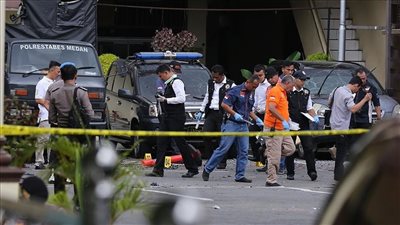 إصابة 14 شخصا بتفجير عند كنيسة كاثوليكية فى إندونيسيا