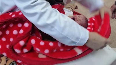 تطعيم أصغر طفل ضد شلل الأطفال فور انطلاق فعاليات الحملة القومية بالشرقية